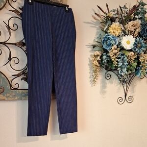 a new day Blue Pinstripe Skinny Pants. Excellent Condition NWT Size 2